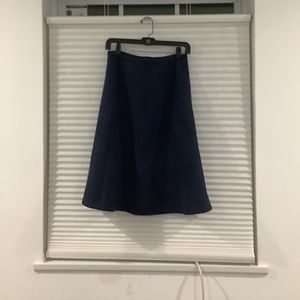 NWT Basic suede navy skirt